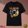 Def Leppard Tour Photo Collage Rock Band Graphic T Shirt, Music 2D Graphic Tee Def Leppard Tour Photo Collage Rock Band Graphic T Shirt