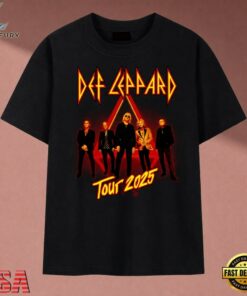 Def Leppard Tour Rock Heavy Metal Band T Shirt, Music 2D Graphic Tee Def Leppard Tour Rock Heavy Metal Band T Shirt