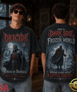 Deicide, Frozen in Darkness, Just A Dark Soul In A Frozen World 3D Shirt, Trending Music 3D Tee Deicide Frozen IN Darkness Just A Dark Soul IN A Frozen World 3D Shirt