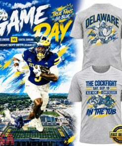 Delaware Fightin’ Blue Hens Football The Cockfight In The Tub 2026 T Shirt, Viral 3D Graphic Tee Delaware Fightin Blue Hens Football The Cockfight IN The Tub 2026 T Shirt