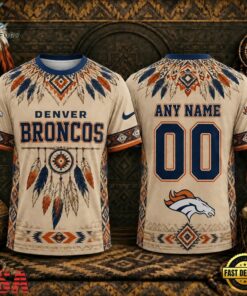 Denver Broncos 2026 NFL Native American Heritage 3D Shirt, Sports Fans 3D Shirt Denver Broncos 2026 Nfl Native American Heritage 3D Shirt