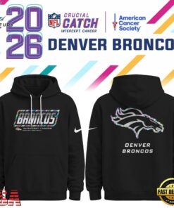 Denver Broncos NFL Crucial Catch 2026 Limited Edition Black Hoodie Shirt, Sports Fans 3D Shirt Denver Broncos Nfl Crucial Catch 2026 Limited Edition Black Hoodie Shirt