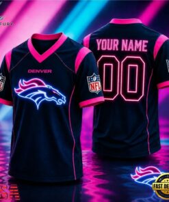 Denver Broncos NFL Electric Glow Custom Football Jersey, Trending NFL Jersey Denver Broncos Nfl Electric Glow Custom Football Jersey