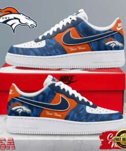 Denver Broncos NFL End Zone Energy Custom Air Force 1 Shoes Sneaker, NFL Fan AF1 Shoes Denver Broncos Nfl End Zone Energy Custom Air Force 1 Shoes Sneaker