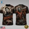 Denver Broncos NFL Michael Myers Sunday Nightmares Horror Halloween 3D T Shirt, Sports Fans 3D Shirt Denver Broncos Nfl Michael Myers Sunday Nightmares Horror Halloween 3D T Shirt