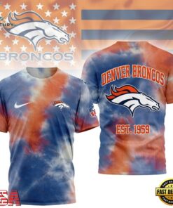 Denver Broncos NFL Sunday Legends Tie Dye 3D Shirt, Sports Fans 3D Shirt Denver Broncos Nfl Sunday Legends Tie Dye 3D Shirt