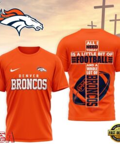 Denver Broncos NFL Whole Lot of Football Christian Cross 3D Shirt, Sports Fans 3D Shirt Denver Broncos Nfl Whole Lot OF Football Christian Cross 3D Shirt