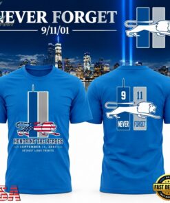 Detroit Lions 911 Never Forget Memorial Limited Edition 2026 Blue T Shirt, Viral 3D Graphic Tee Detroit Lions 911 Never Forget Memorial Limited Edition 2026 Blue T Shirt