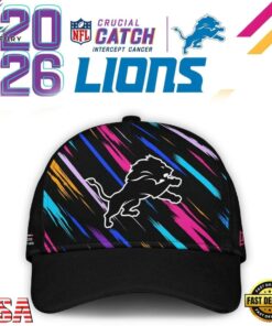 Detroit Lions Crucial Catch 2026 Pink Limited Edition Classic Cap, Fashion Baseball Cap Detroit Lions Crucial Catch 2026 Pink Limited Edition Classic Cap