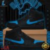 Detroit Lions Dark Mode Back in Black Air Jordan 1 Shoes, Music AJ1 Sneakers Detroit Lions Dark Mode Back IN Black Air Jordan 1 Shoes
