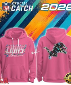 Detroit Lions NFL 2026 Crucial Catch Limited Edition Pink Hoodie Shirt, Viral 3D Graphic Tee Detroit Lions Nfl 2026 Crucial Catch Limited Edition Pink Hoodie Shirt