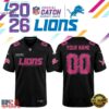 Detroit Lions NFL Crucial Catch 2026 Black Limited Edition Football Jersey, Fashion Football Jersey Detroit Lions Nfl Crucial Catch 2026 Black Limited Edition Football Jersey