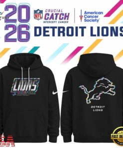 Detroit Lions NFL Crucial Catch 2026 Limited Edition Black Hoodie Shirt, Sports Fans 3D Shirt Detroit Lions Nfl Crucial Catch 2026 Limited Edition Black Hoodie Shirt