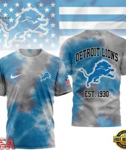 Detroit Lions NFL Sunday Legends Tie Dye 3D Shirt, Sports Fans 3D Shirt Detroit Lions Nfl Sunday Legends Tie Dye 3D Shirt