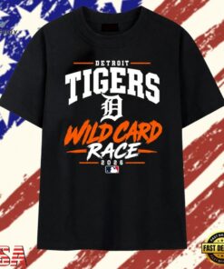 Detroit Tigers Wild Card Race 2026 MLB Baseball T Shirt, Trendy 2D Print Shirt Detroit Tigers Wild Card Race 2026 Mlb Baseball T Shirt