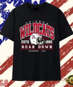 Distressed Arizona Wildcats Bear Down Tucson AZ Estd 1885 T Shirt, Trendy 2D Print Shirt Distressed Arizona Wildcats Bear Down Tucson AZ Estd 1885 T Shirt