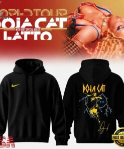 Doja Cat Tour Ma Vie World Tour 2026 Signature Black Hoodie, Trending Music 3D Tee Doja Cat Tour MA Vie World Tour 2026 Signature Black Hoodie