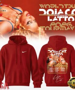 Doja Cat Tour Ma Vie World Tour 2026 Signature Graphic Red Hoodie, Trending Music 3D Tee Doja Cat Tour MA Vie World Tour 2026 Signature Graphic Red Hoodie