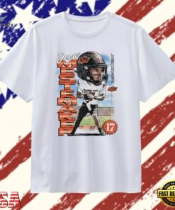 Drew Mestemaker Oklahoma State Cowboys No 17 T Shirt.jfif, Trendy 2D Print Shirt Drew Mestemaker Oklahoma State Cowboys NO 17 T Shirt Jfif