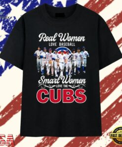 eal Women Love Baseball Smart Women Love The Cubs Signatures T Shirt, Trendy 2D Print Shirt Eal Women Love Baseball Smart Women Love The Cubs Signatures T Shirt