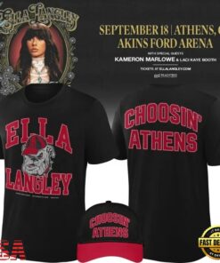Ella Langley x Georgia Bulldogs 2026 Exclusive Edition T Shirt, Trending Music 3D Tee Ella Langley X Georgia Bulldogs 2026 Exclusive Edition T Shirt