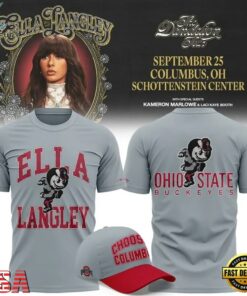 Ella Langley x Ohio State Buckeyes 2026 Signature Limited Edition 3D Shirt, Trending Music 3D Tee Ella Langley X Ohio State Buckeyes 2026 Signature Limited Edition 3D Shirt