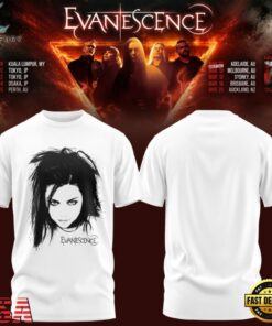Evanescence Australia & New Zealand Tour 2027 Special New T Shirt, Trending Music 3D Tee Evanescence Australia New Zealand Tour 2027 Special New T Shirt