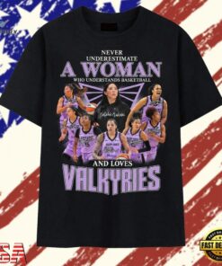 ever Underestimate A Woman Who Loves Golden State Valkyries Graphic T Shirt, Trendy 2D Print Shirt Ever Underestimate A Woman Who Loves Golden State Valkyries Graphic T Shirt
