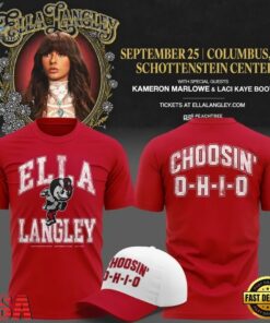 Exclusive Edition Ella Langley x Ohio State Buckeyes 2026 Red 3D Shirt, Trending Music 3D Tee Exclusive Edition Ella Langley X Ohio State Buckeyes 2026 Red 3D Shirt
