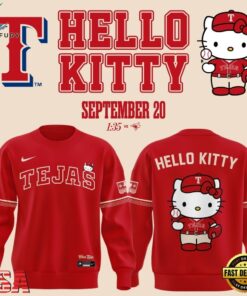 Exclusive Tejas City Connect Texas Rangers x Hello Kitty 2026 Sweatshirt, Trending Music 3D Tee Exclusive Tejas City Connect Texas Rangers X Hello Kitty 2026 Sweatshirt