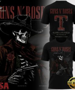 Exclusive Texas Rangers x Guns N’ Roses 2026 T Shirt, Viral 3D Graphic Tee Exclusive Texas Rangers X Guns N Roses 2026 T Shirt