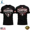 Fayetteville Woodpeckers 2026 Carolina League Champions Black Shirt, Viral 3D Graphic Tee Fayetteville Woodpeckers 2026 Carolina League Champions Black Shirt