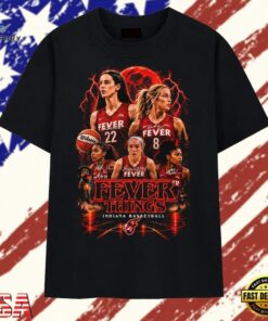 Fever Things Indiana Basketball Team Vintage Horror Graphic T Shirt, Trendy 2D Print Shirt Fever Things Indiana Basketball Team Vintage Horror Graphic T Shirt