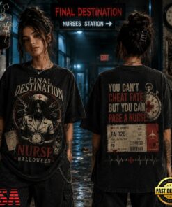 Final Destination Nurse Fate Call Halloween 3D Shirt, Trending Music 3D Tee Final Destination Nurse Fate Call Halloween 3D Shirt