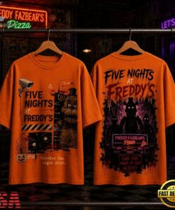 Five Nights at Freddy’s Night Shift Halloween 3D Shirt, Trending Music 3D Tee Five Nights AT Freddy S Night Shift Halloween 3D Shirt