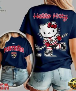 Florida Panthers NHL x Hello Kitty Unisex 3D Shirt, NHL Hockey 3D Shirt Florida Panthers Nhl X Hello Kitty Unisex 3D Shirt