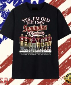 Florida State Seminoles Greatness Legends Signatures Vintage Football T Shirt, Trendy 2D Print Shirt Florida State Seminoles Greatness Legends Signatures Vintage Football T Shirt