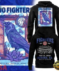Foo Fighters Mosaic Stadium Regina 2026 Tour Hoodie, Trending Music 3D Tee Foo Fighters Mosaic Stadium Regina 2026 Tour Hoodie