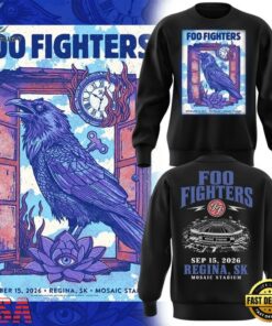 Foo Fighters Mosaic Stadium Regina 2026 Tour Sweatshirt, Trending Music 3D Tee Foo Fighters Mosaic Stadium Regina 2026 Tour Sweatshirt