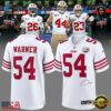 Fred Warner San Francisco 49ers 80th Anniversary Signatures Print Football Jersey, Fashion Football Jersey Fred Warner San Francisco 49ers 80th Anniversary Signatures Print Football Jersey
