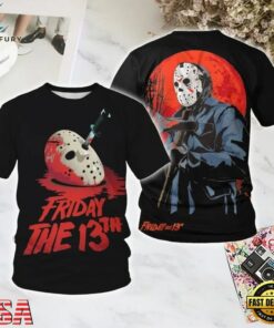 Friday the 13th 1984 Halloween All Over Print T Shirt, Trending Music 3D Tee Friday The 13th 1984 Halloween All Over Print T Shirt