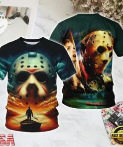 Friday the 13th Crystal Lake Memories 2 Halloween All Over Print T Shirt, Trending Music 3D Tee Friday The 13th Crystal Lake Memories 2 Halloween All Over Print T Shirt