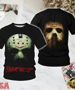 Friday the 13th END Halloween All Over Print T Shirt, Trending Music 3D Tee Friday The 13th End Halloween All Over Print T Shirt