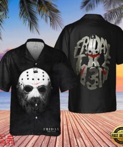Friday the 13th Horror Icon Halloween Hawaiian Shirt, Music Fan Hawaiian Shirt Friday The 13th Horror Icon Halloween Hawaiian Shirt