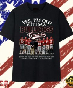 Georgia Bulldogs Football Legends Thank You For The Memories T Shirt, Trendy 2D Print Shirt Georgia Bulldogs Football Legends Thank You For The Memories T Shirt