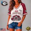 Georgia Bulldogs NCAA Floral Stadium Bow V Neck 3D T Shirt, NCAA V Neck Fan Shirt 2 Georgia Bulldogs NCAA Floral Stadium Bow V Neck 3D T Shirt, NCAA V Neck Fan Shirt Georgia Bulldogs Ncaa Floral Stadium Bow V Neck 3D T Shirt