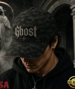 Ghost Gothic Ritual Camo Classic Cap, Music Lover Baseball Cap Ghost Gothic Ritual Camo Classic Cap
