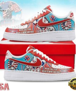 Grateful Dead Wave That Flag 4th Of July Rock Graphic Air Force 1 Shoes, Music Lover AF1 Shoes Grateful Dead Wave That Flag 4th OF July Rock Graphic Air Force 1 Shoes