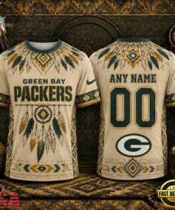 Green Bay Packers 2026 NFL Native American Heritage 3D Shirt, Sports Fans 3D Shirt Green Bay Packers 2026 Nfl Native American Heritage 3D Shirt
