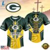 Green Bay Packers NFL Blessed Beyond The Score Baseball Jersey, NFL Baseball Shirt Green Bay Packers Nfl Blessed Beyond The Score Baseball Jersey